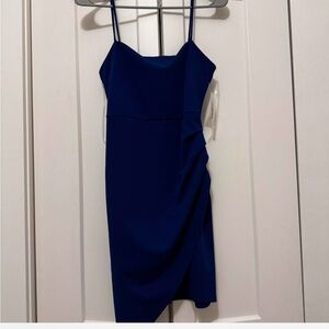 Navy blue mini dress
